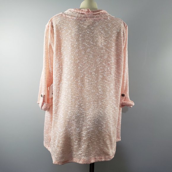 NWT Faded Glory Top with attached jacket Plus 1X - Picture 2 of 9